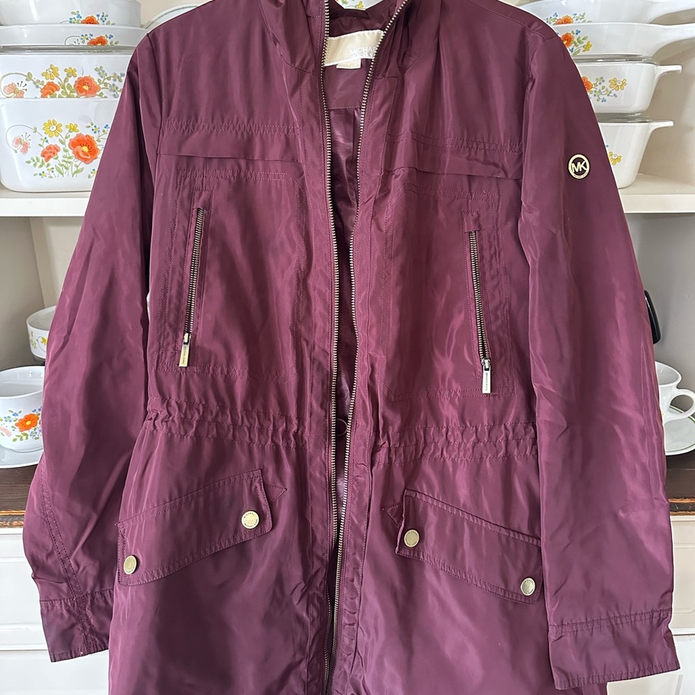 Michael Kors Deep Burgundy Utility Jacket